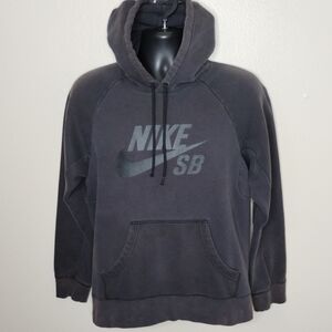 NIKE SB Icon Dot Men's Small Hoodie Sweatshirt Skateboarding Distressed Faded